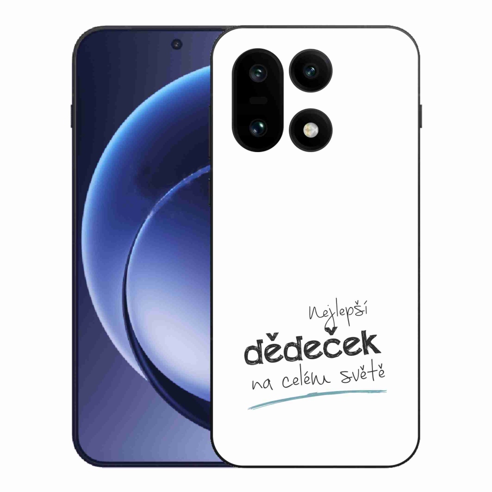 Gélový kryt mmCase na One Plus 15 - najlepší dedko 3 biele pozadie