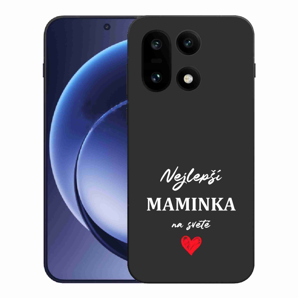 Gélový kryt mmCase na One Plus 15 - najlepšia mamička 1 čierne pozadie