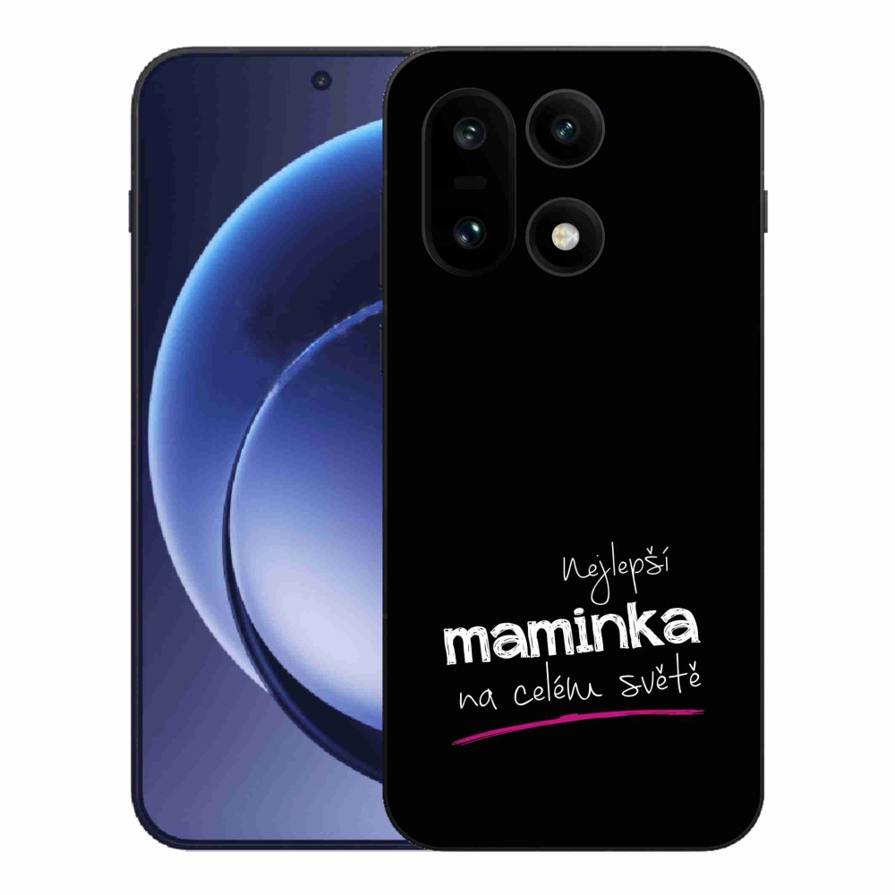 Gélový kryt mmCase na One Plus 15 - najlepšia mamička 4 čierne pozadie