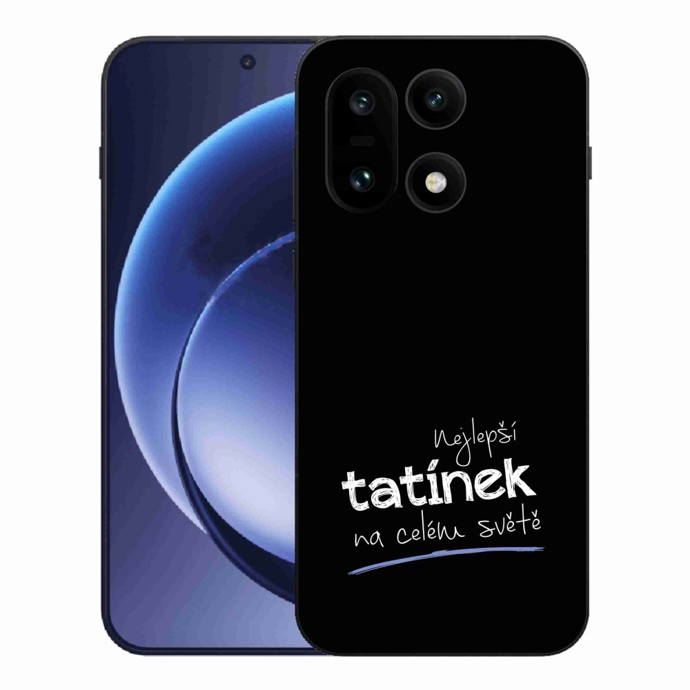 Gélový kryt mmCase na One Plus 15 - najlepší otecko 4 čierne pozadie