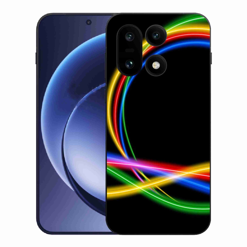 Gélový kryt mmCase na One Plus 15 - neónové kruhy