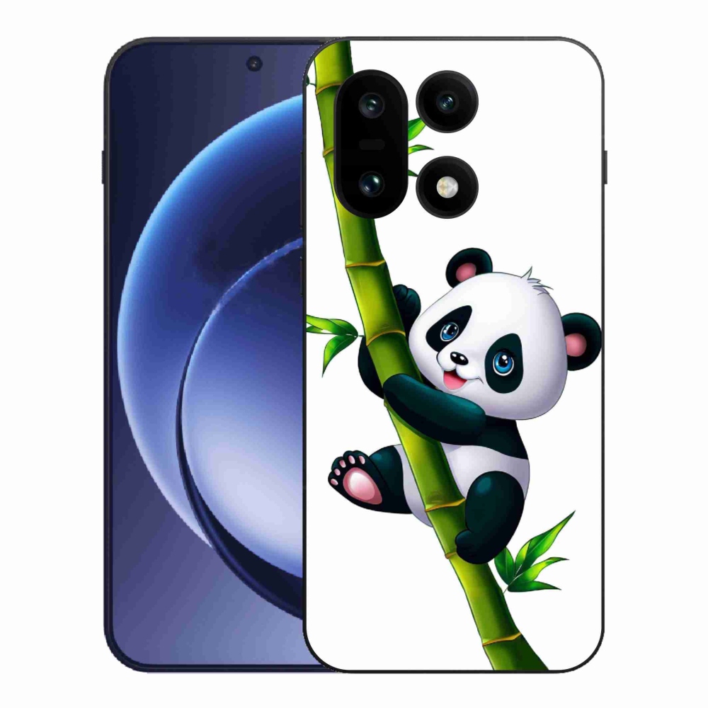 Gélový kryt mmCase na One Plus 15 - panda na bambuse