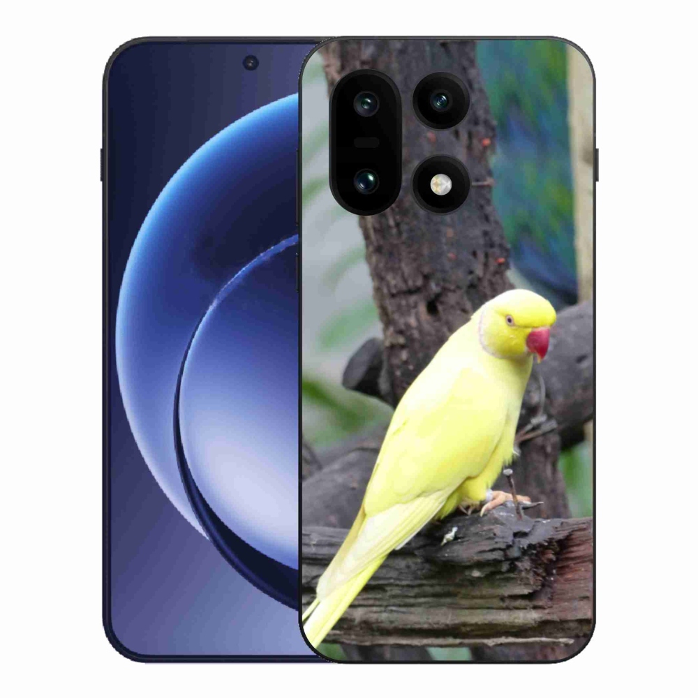 Gélový kryt mmCase na One Plus 15 - papagáj alexander žltý