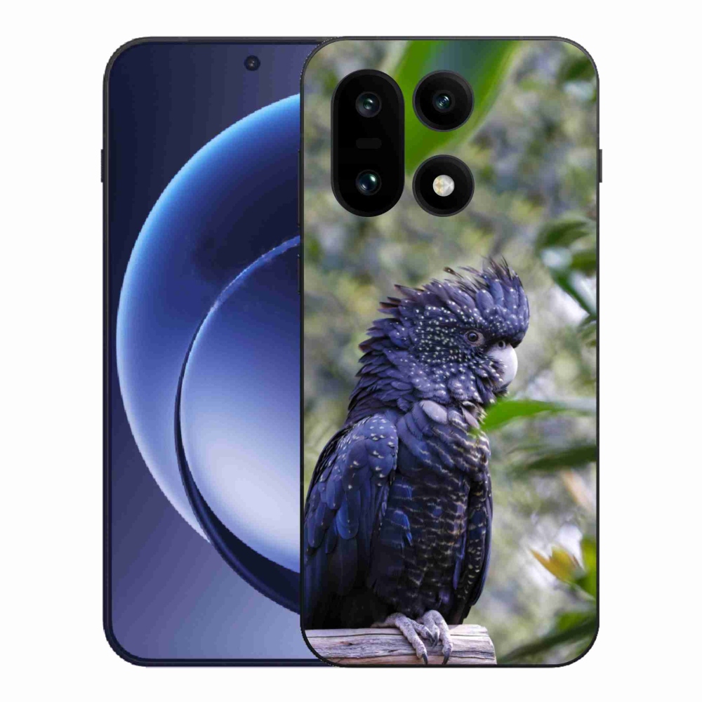 Gélový kryt mmCase na One Plus 15 - papagáj kakadu čierny