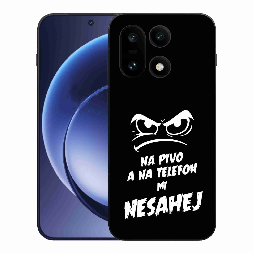 Gélový kryt mmCase na One Plus 15 - pivný motív 2 čierne pozadie