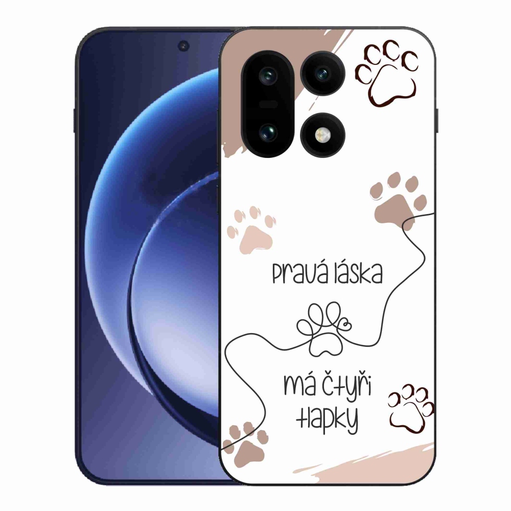 Gélový kryt mmCase na One Plus 15 - psí motív 1 biele pozadie