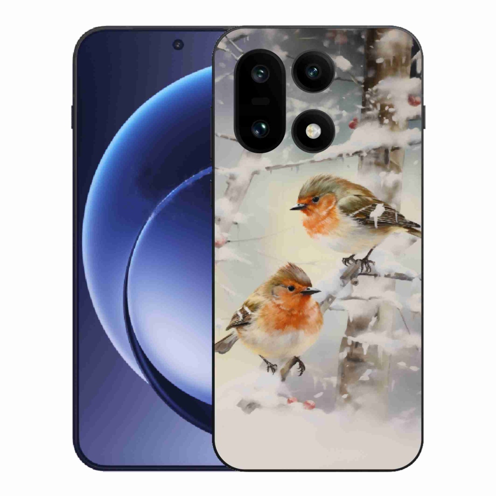 Gélový kryt mmCase na One Plus 15 - vtáčiky v zime