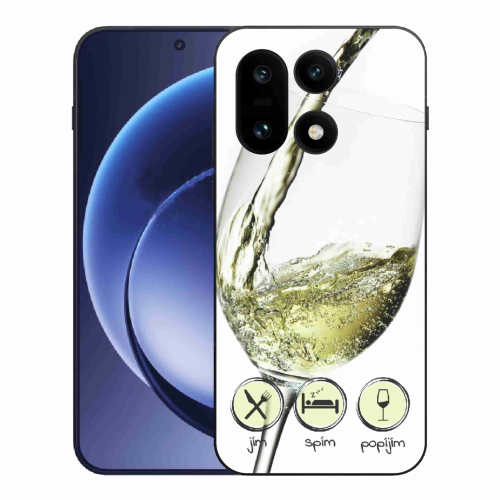Gélový kryt mmCase na One Plus 15 - pohár vína bielej
