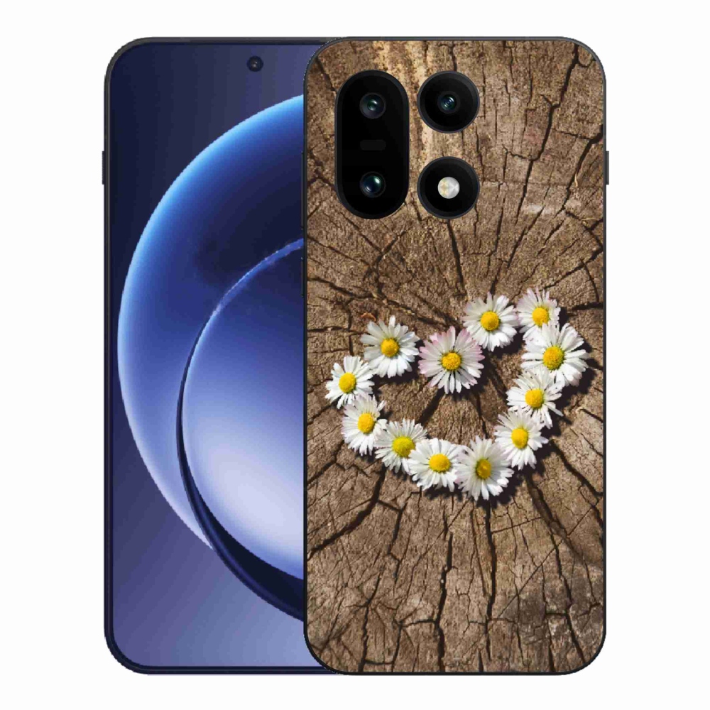 Gélový kryt mmCase na One Plus 15 - srdce z margaréty
