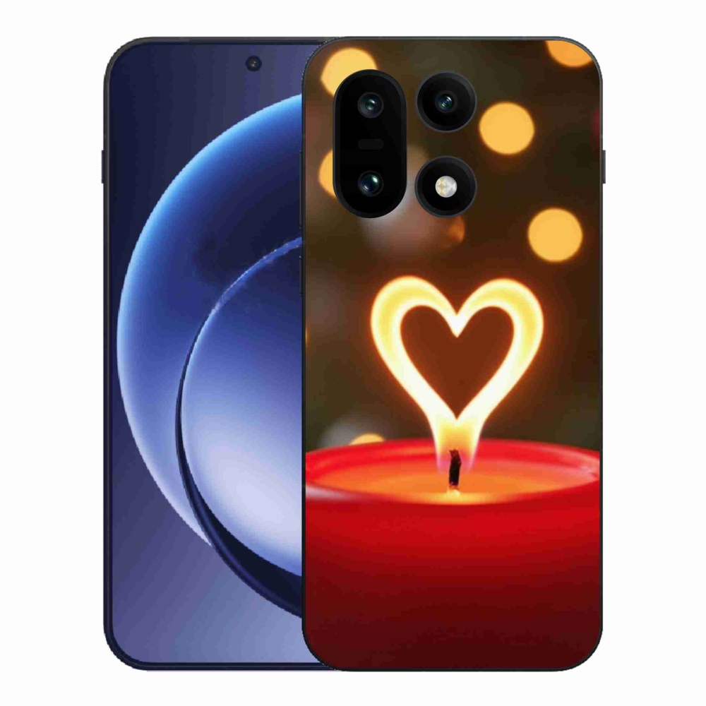 Gélový kryt mmCase na One Plus 15 - srdce z plameňa
