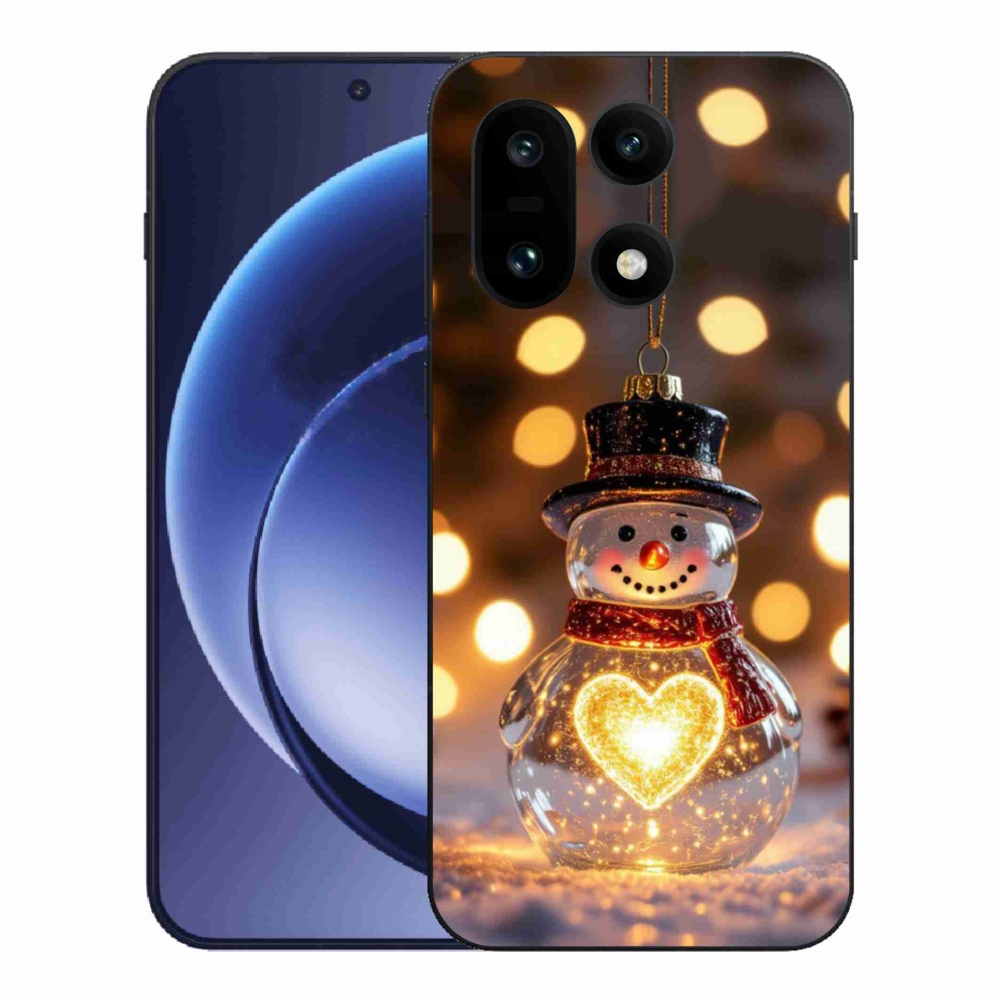 Gélový kryt mmCase na One Plus 15 - svietiaci vianočný snehuliak