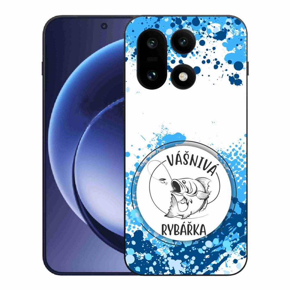 Gélový kryt mmCase na One Plus 15 - vášnivá rybárka biele pozadie