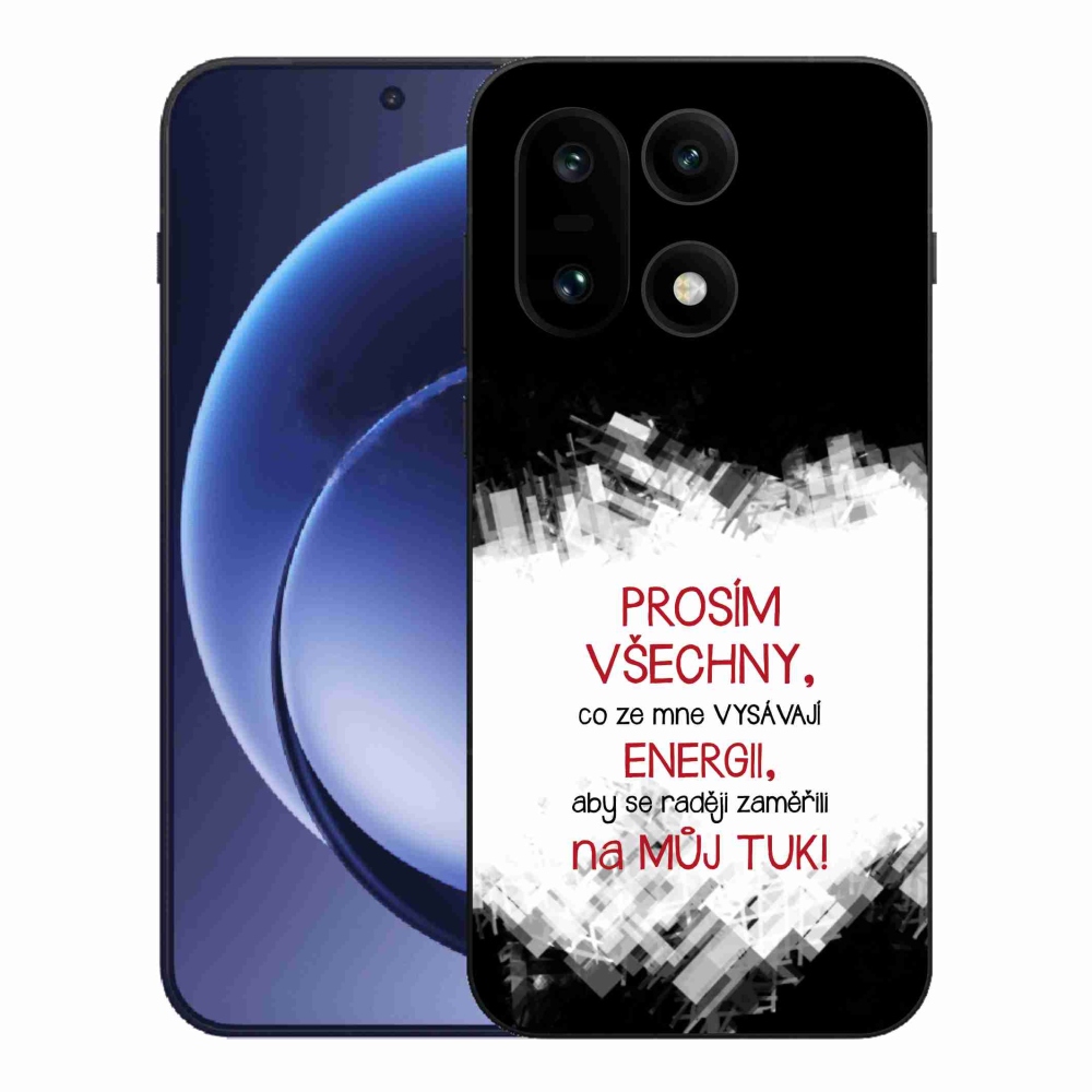 Gélový kryt mmCase na One Plus 15 - vtipný text 1 červený