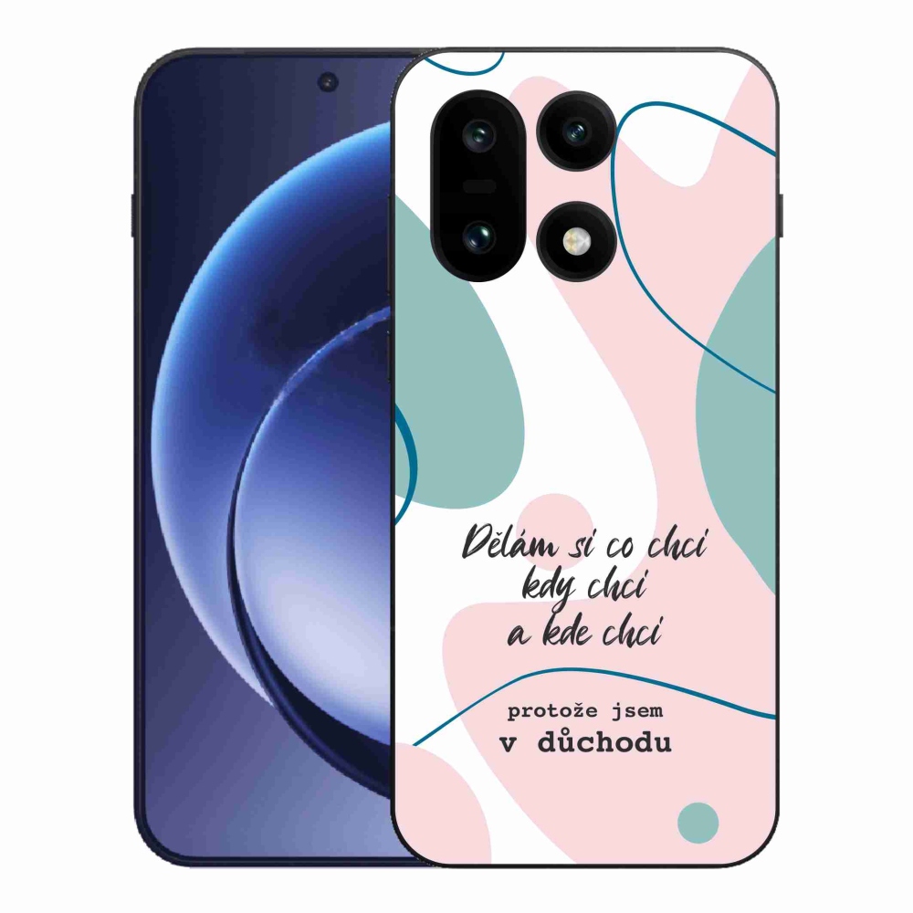 Gélový kryt mmCase na One Plus 15 - vtipný text 10 biele pozadie