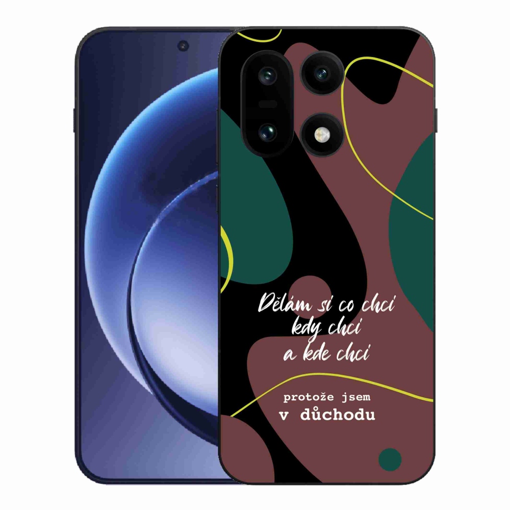 Gélový kryt mmCase na One Plus 15 - vtipný text 10 čierne pozadie