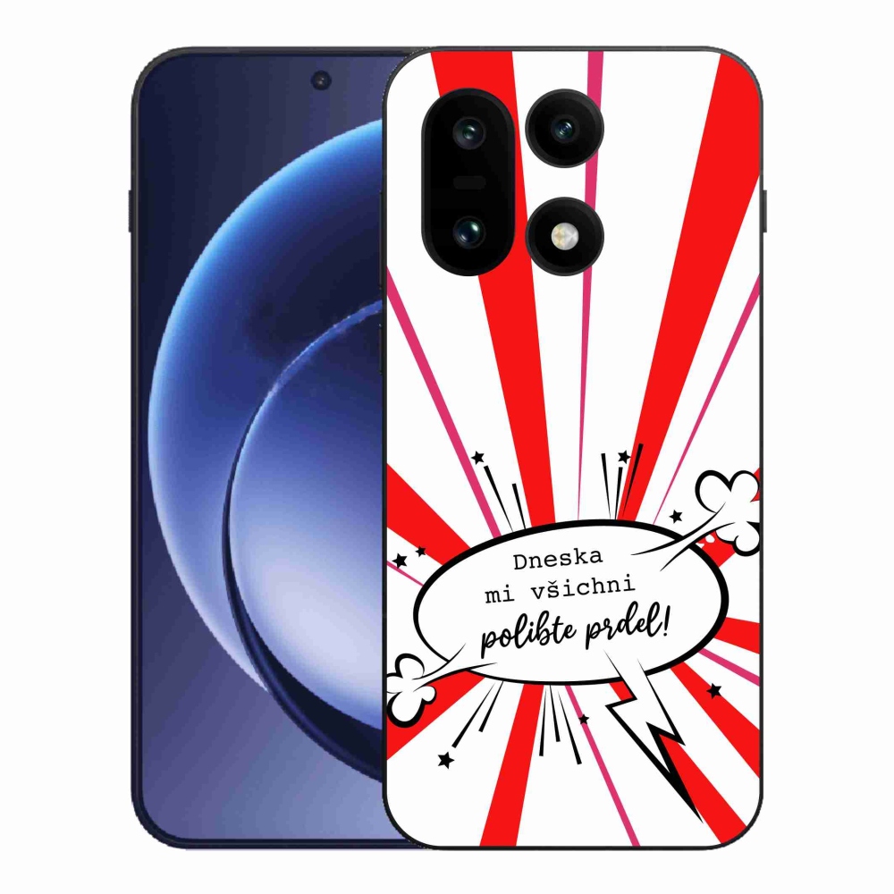 Gélový kryt mmCase na One Plus 15 - vtipný text 15 biele pozadie