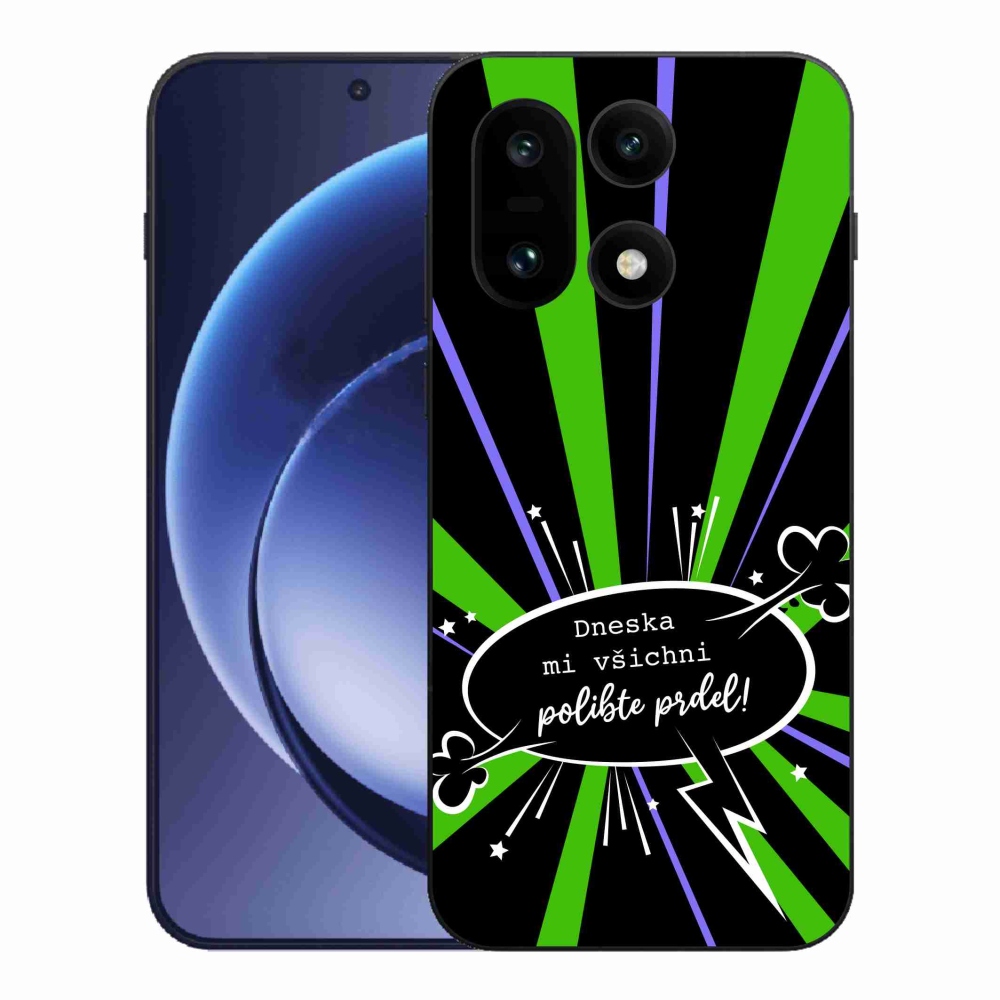 Gélový kryt mmCase na One Plus 15 - vtipný text 15 čierne pozadie
