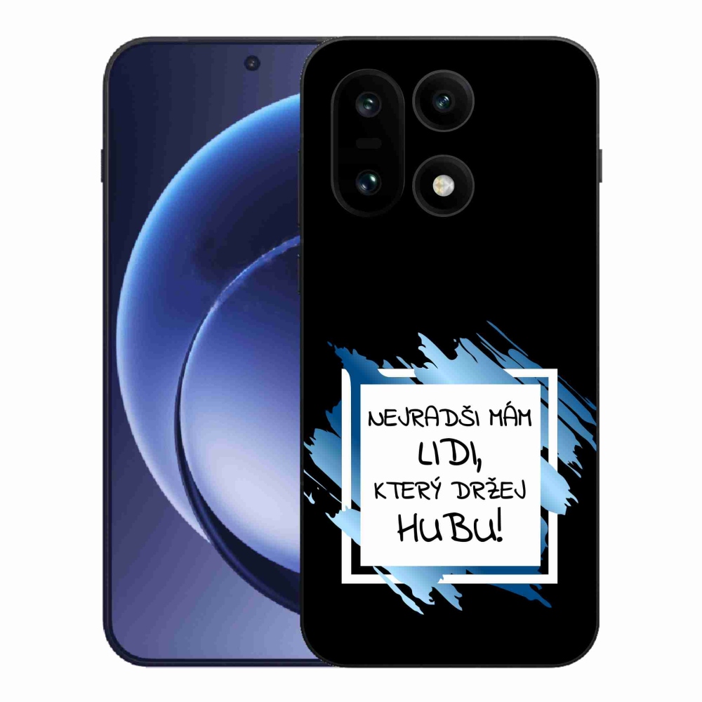 Gélový kryt mmCase na One Plus 15 - vtipný text 7 bieločierne pozadie