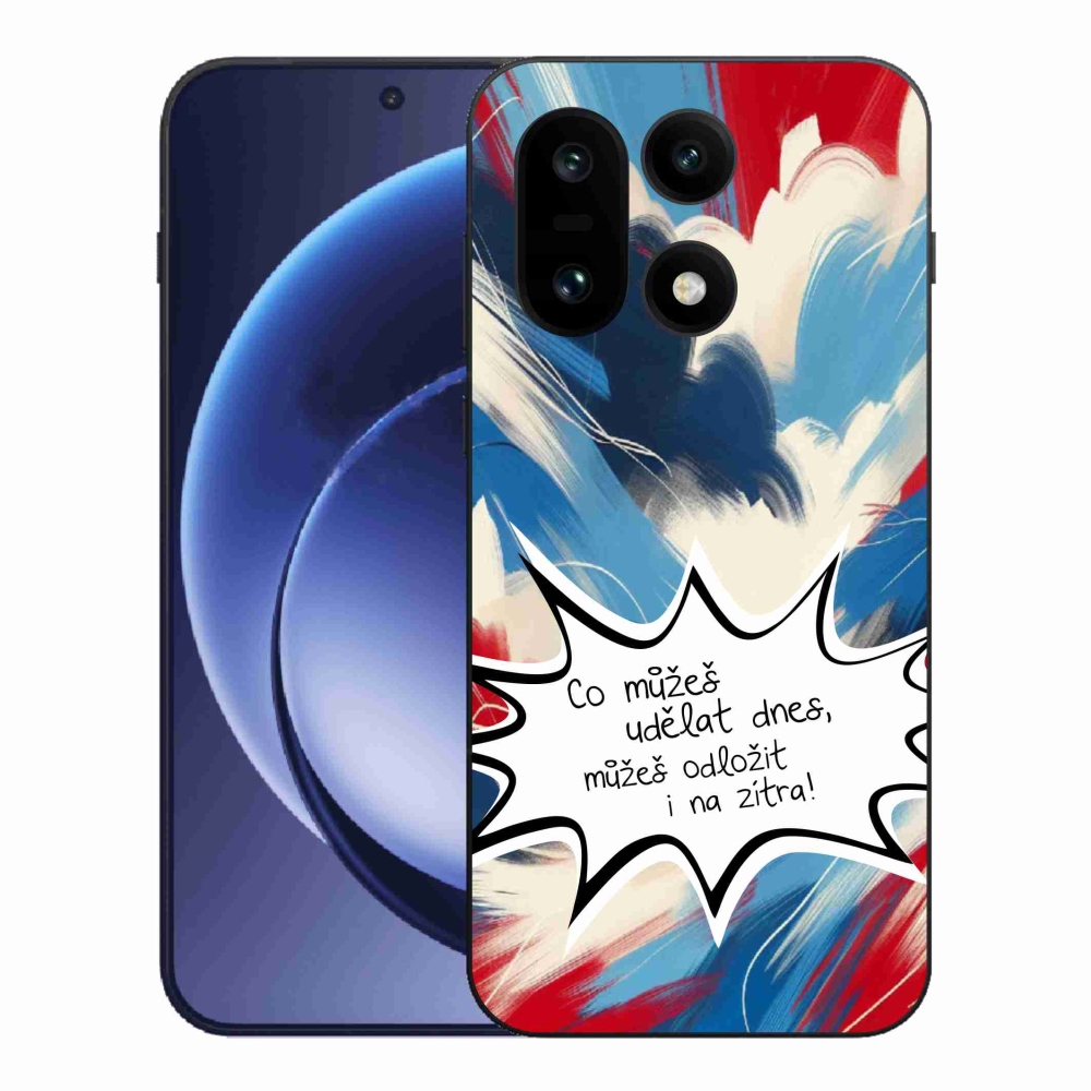 Gélový kryt mmCase na One Plus 15 - vtipný text 9 biele pozadie