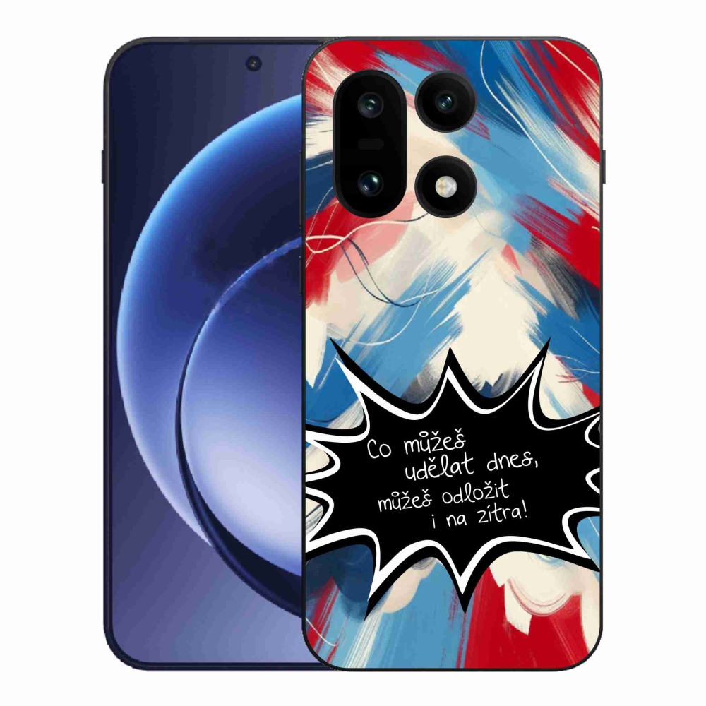 Gélový kryt mmCase na One Plus 15 - vtipný text 9 čierne pozadie