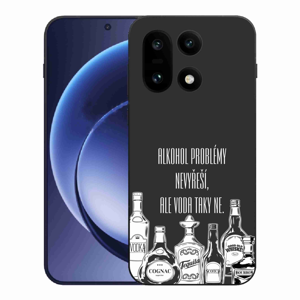 Gélový kryt mmCase na One Plus 15 - vtipný text čierne pozadie