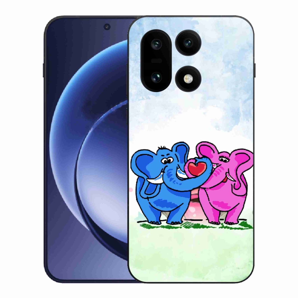 Gélový kryt mmCase na One Plus 15 - zamilovaní slony