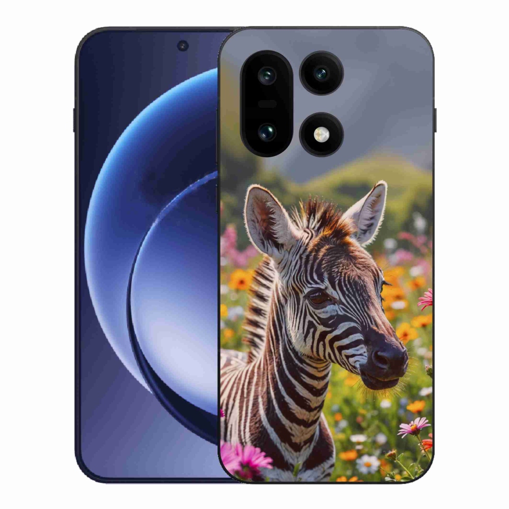 Gélový kryt mmCase na One Plus 15 - zebra na lúke