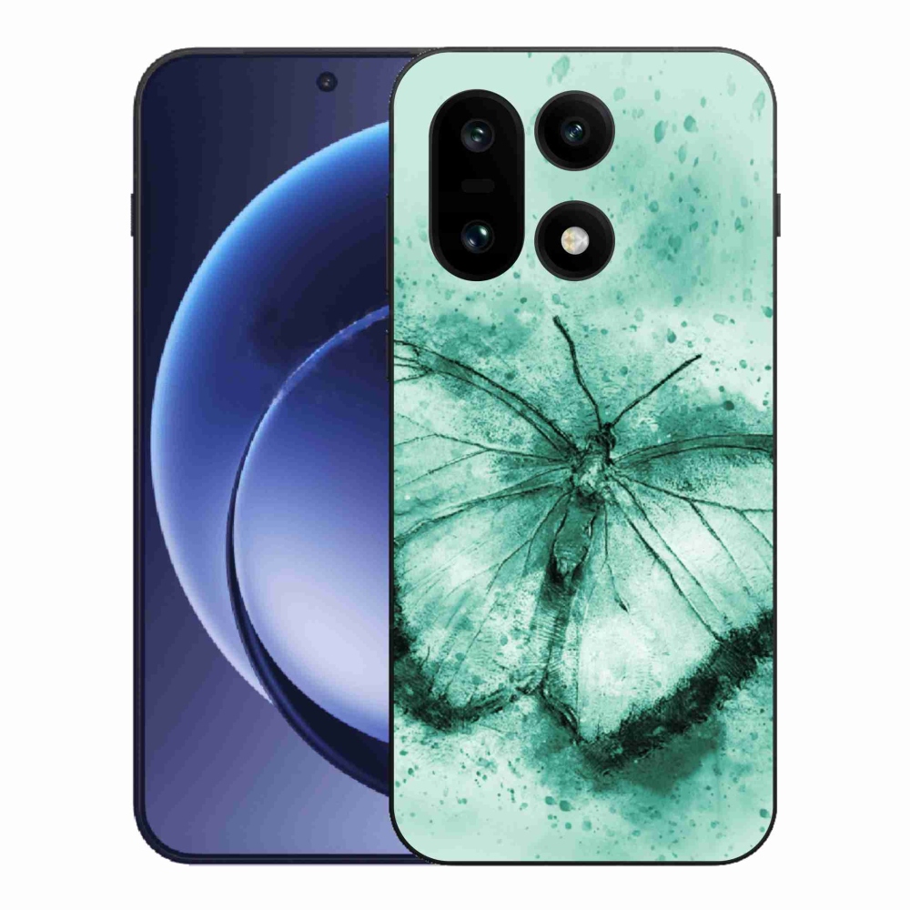 Gélový kryt mmCase na One Plus 15 - zelený motýľ