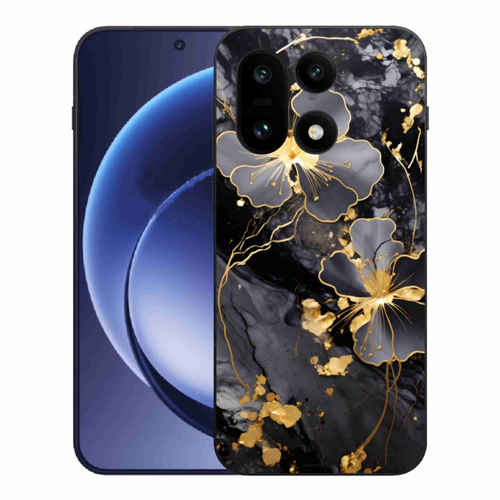 Gélový kryt mmCase na One Plus 15 - zlaté kvety