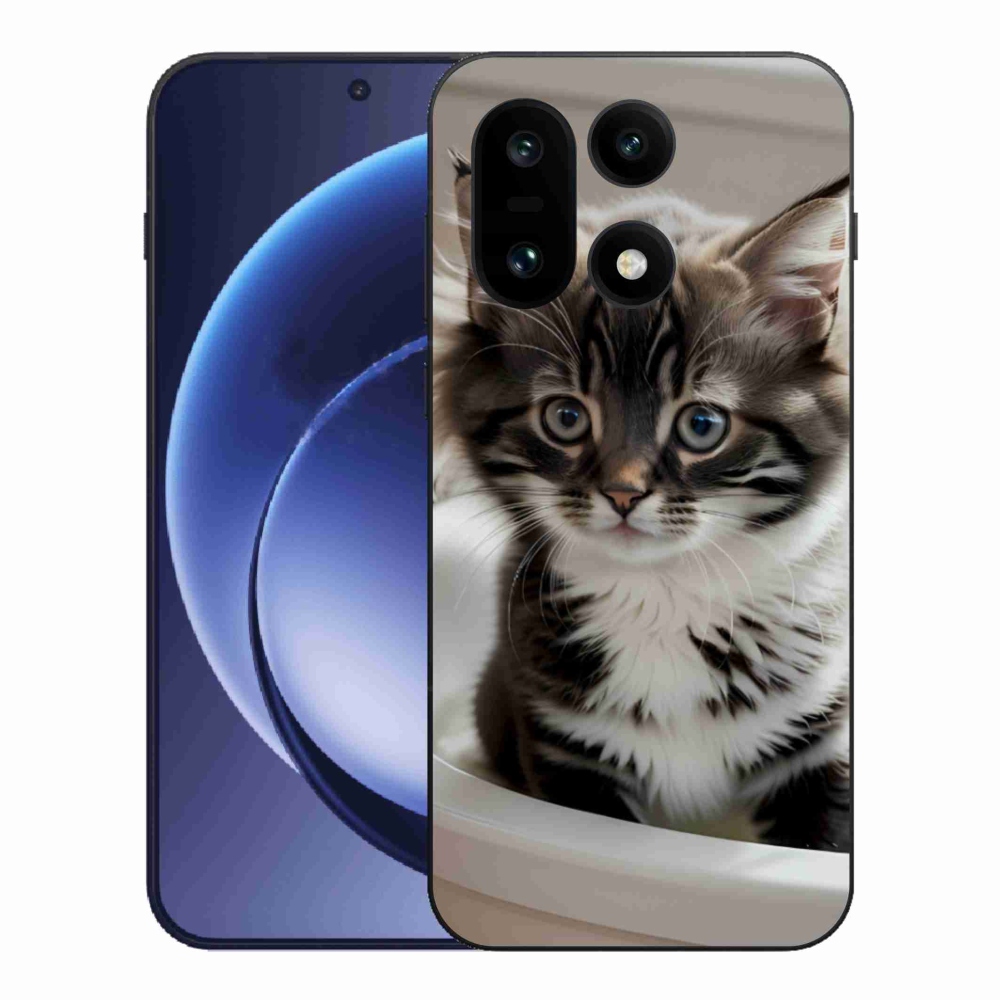 Gélový kryt mmCase na One Plus 15 - zvedavé mačiatko