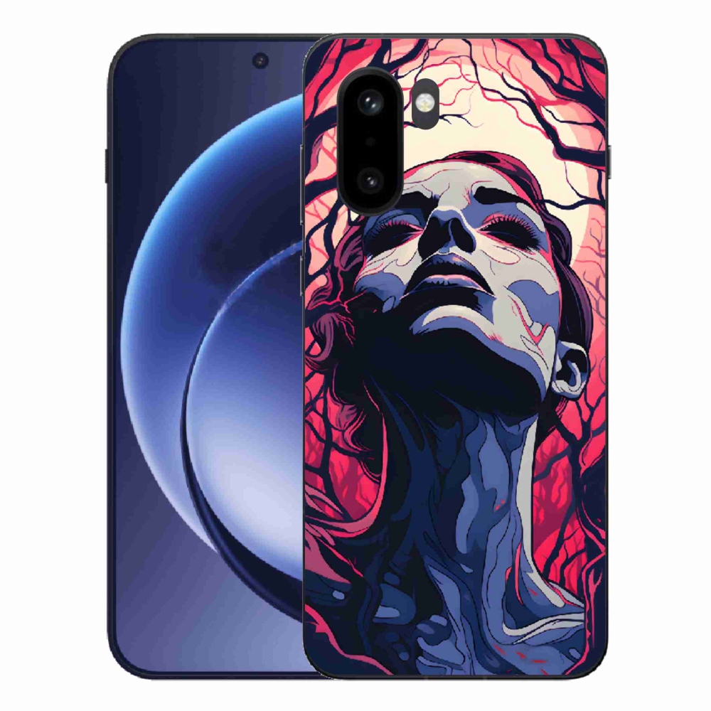 Gélový kryt mmCase na One Plus 15R - abstraktná tvár