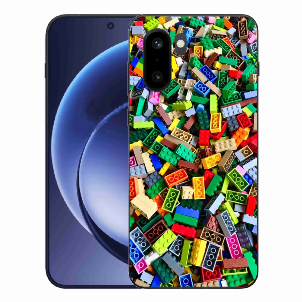 Gélový kryt mmCase na One Plus 15R - farebné stavebné kocky
