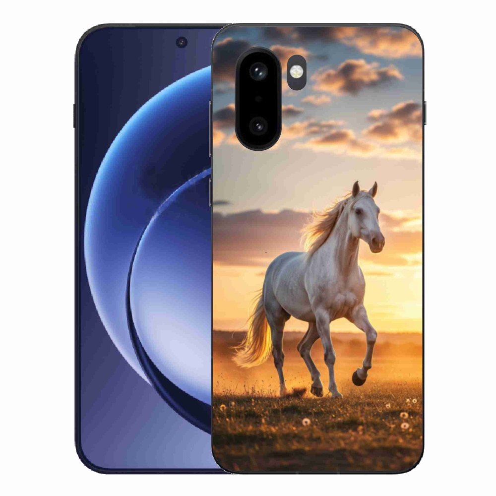 Gélový kryt mmCase na One Plus 15R - bežiaci biely kôň 2