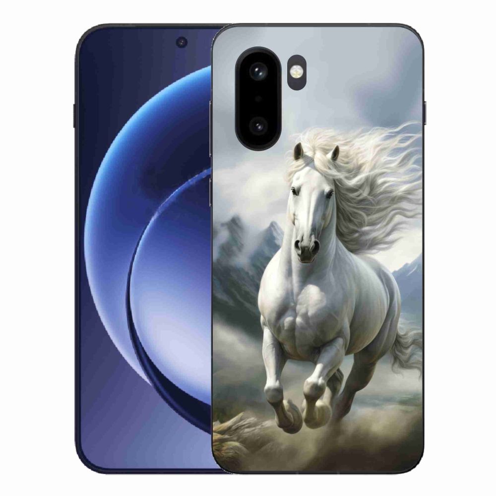 Gélový kryt mmCase na One Plus 15R - bežiaci biely kôň 3