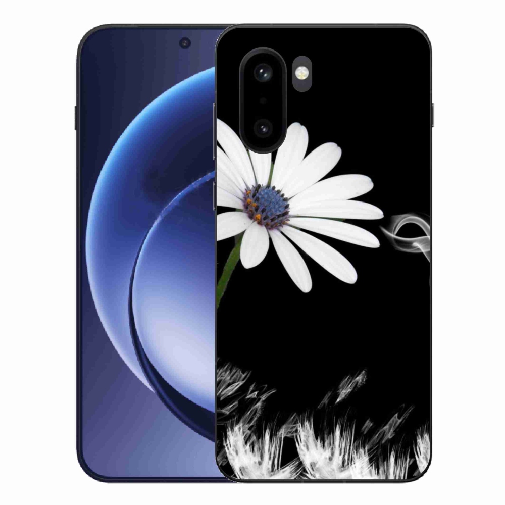 Gélový kryt mmCase na One Plus 15R - biely kvet