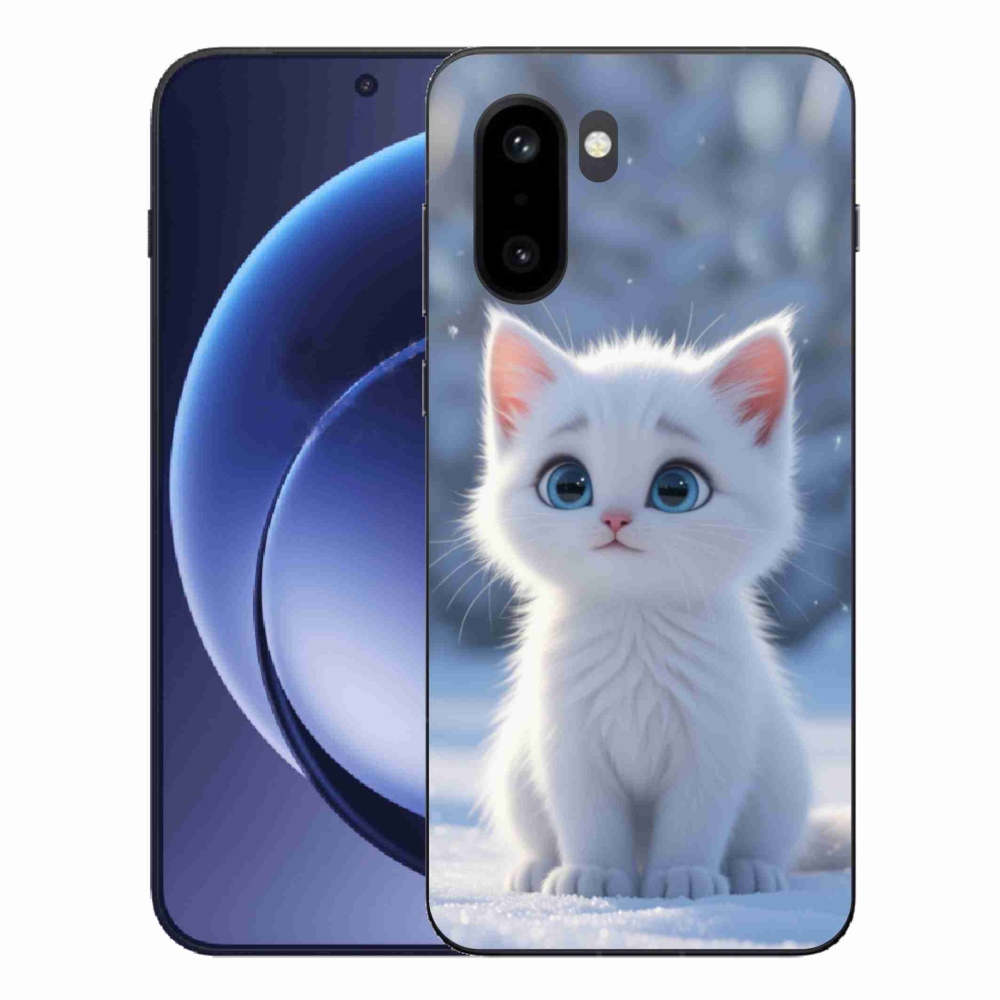 Gélový kryt mmCase na One Plus 15R - biele mačiatko 3