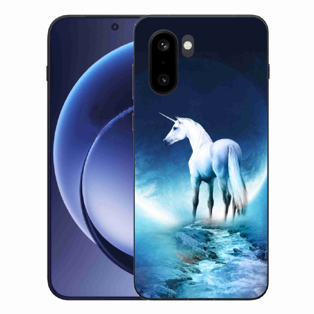 Gélový kryt mmCase na One Plus 15R - biely jednorožec