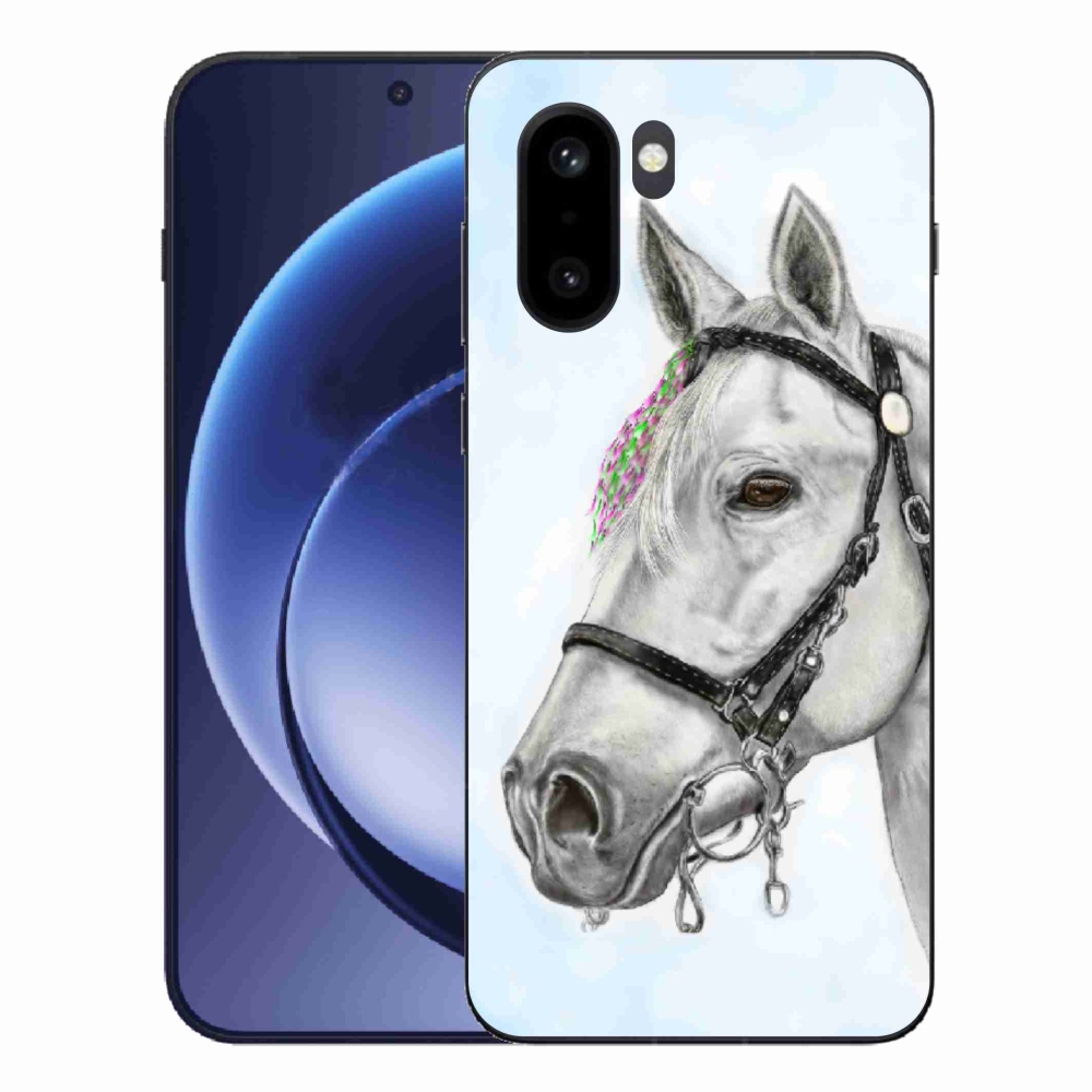 Gélový kryt mmCase na One Plus 15R - biely kôň 1