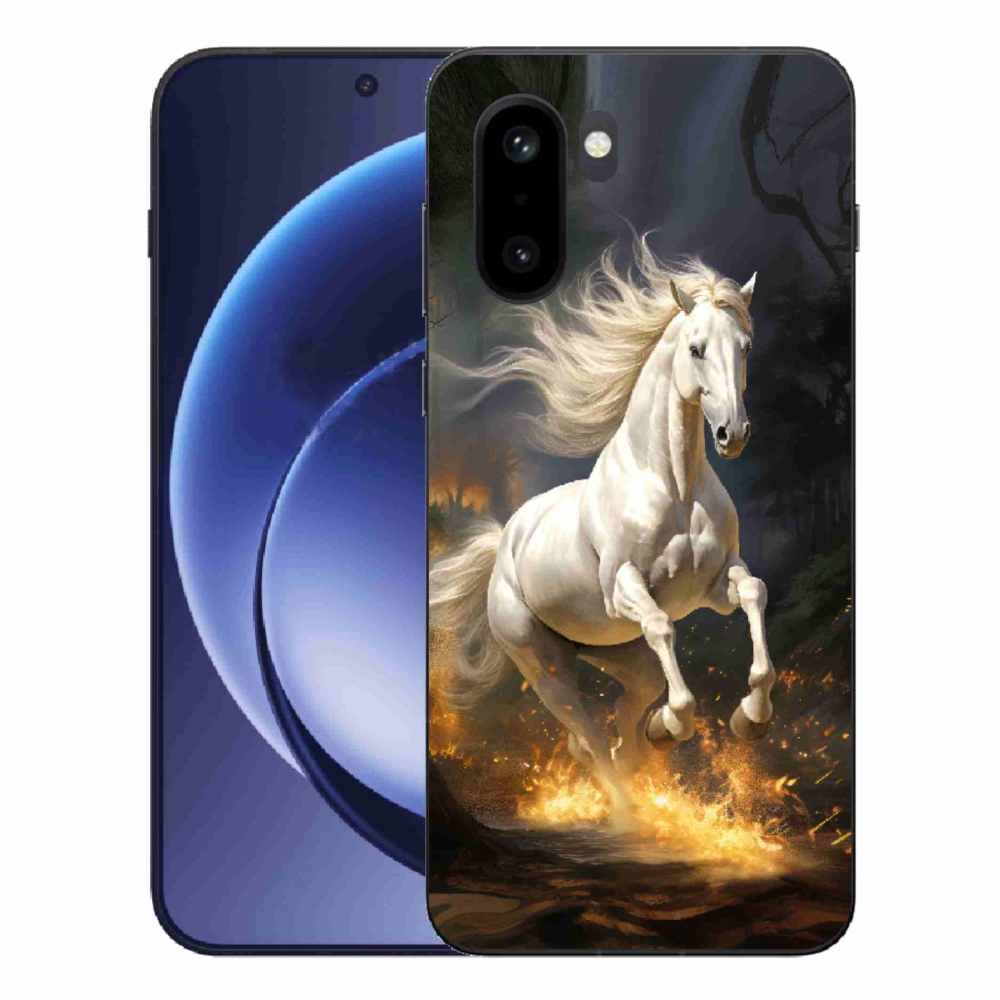 Gélový kryt mmCase na One Plus 15R - biely kôň 2