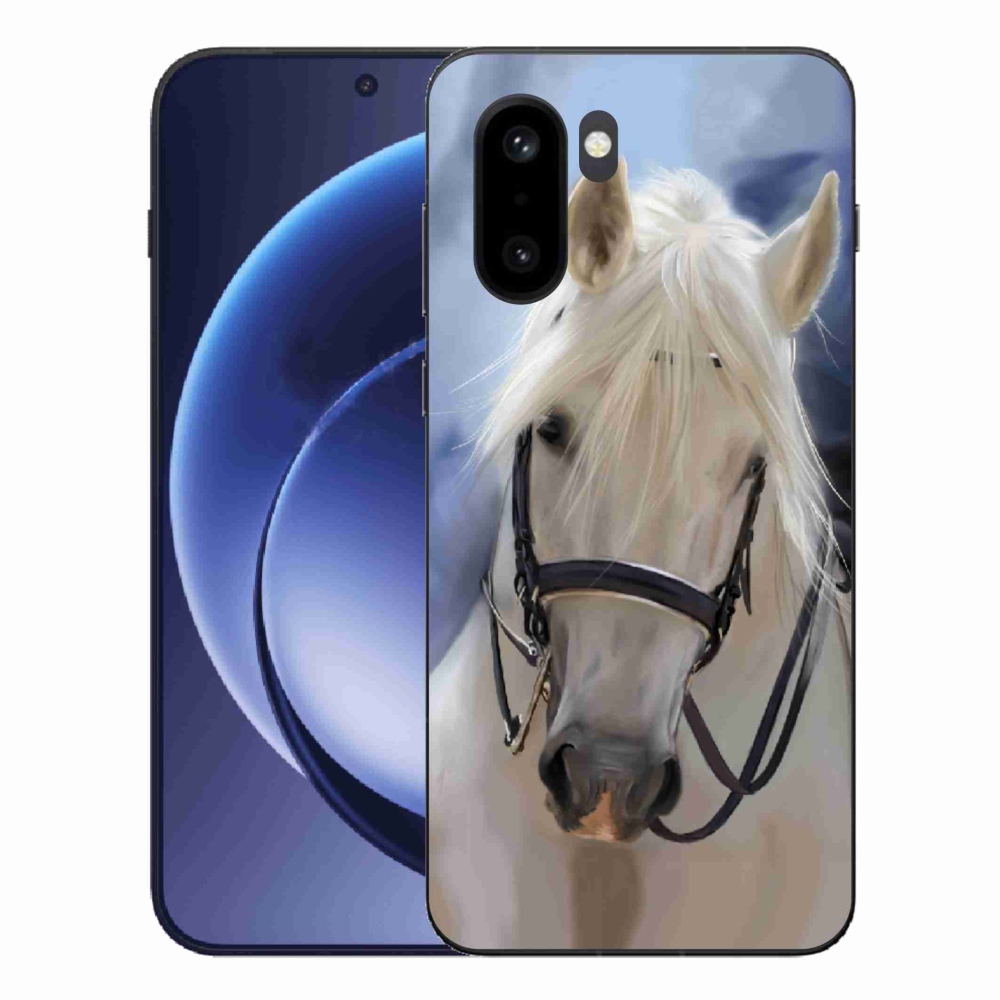Gélový kryt mmCase na One Plus 15R - biely kôň