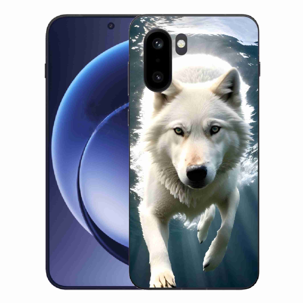 Gélový kryt mmCase na One Plus 15R - biely vlk