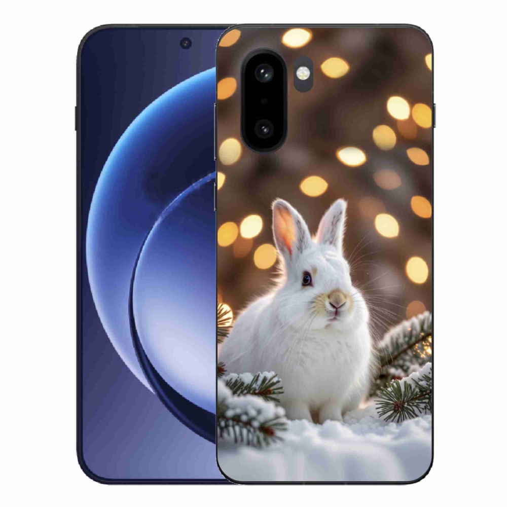 Gélový kryt mmCase na One Plus 15R - biely zajac