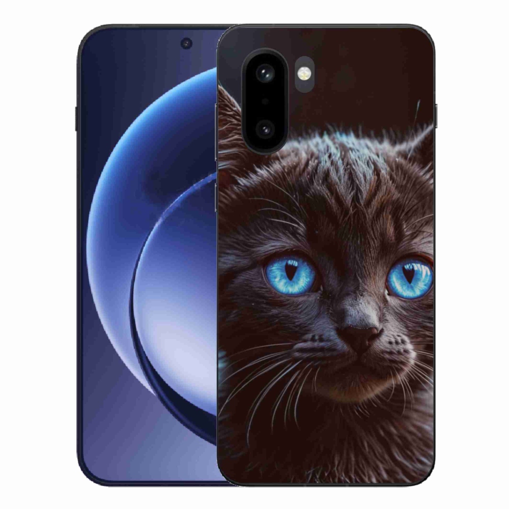 Gélový kryt mmCase na One Plus 15R - čierne mačiatko 2
