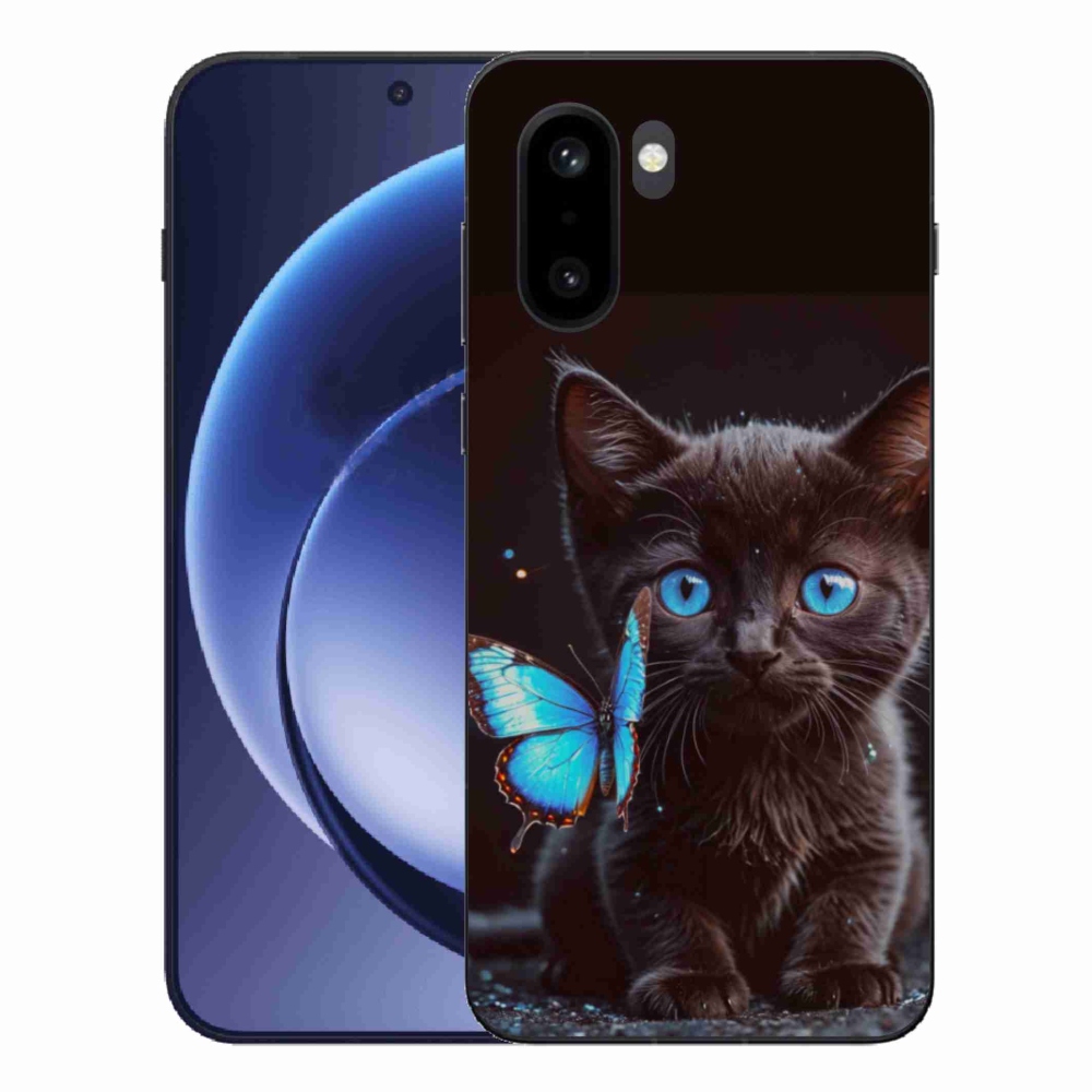 Gélový kryt mmCase na One Plus 15R - čierne mačiatko 3