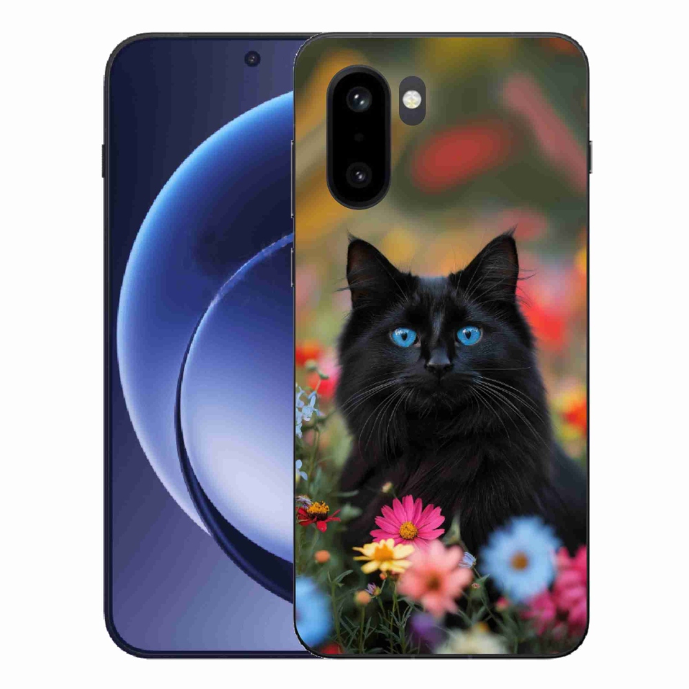 Gélový kryt mmCase na One Plus 15R - čierne mačiatko 4