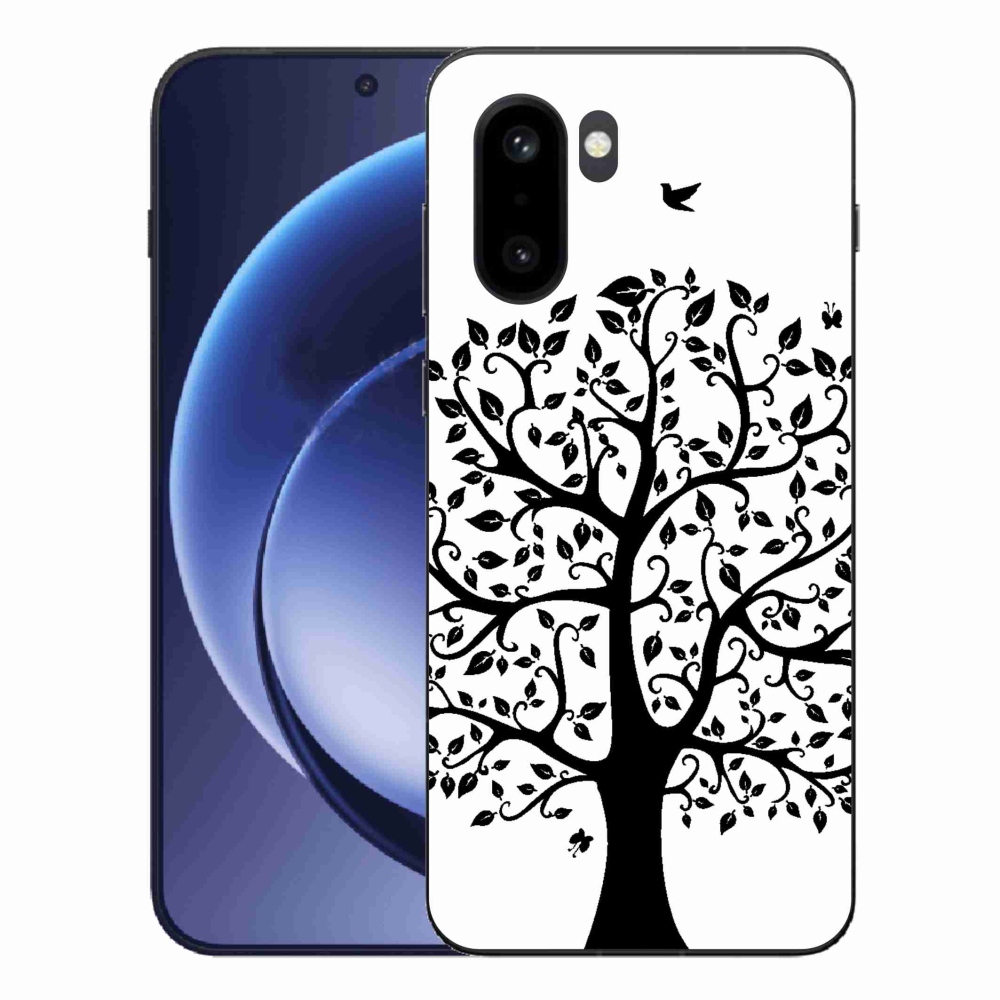 Gélový kryt mmCase na One Plus 15R - čiernobiely strom