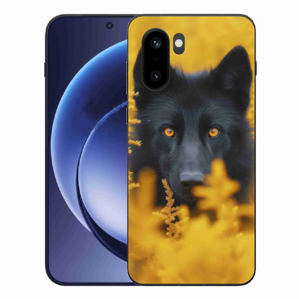 Gélový kryt mmCase na One Plus 15R - čierny vlk 2