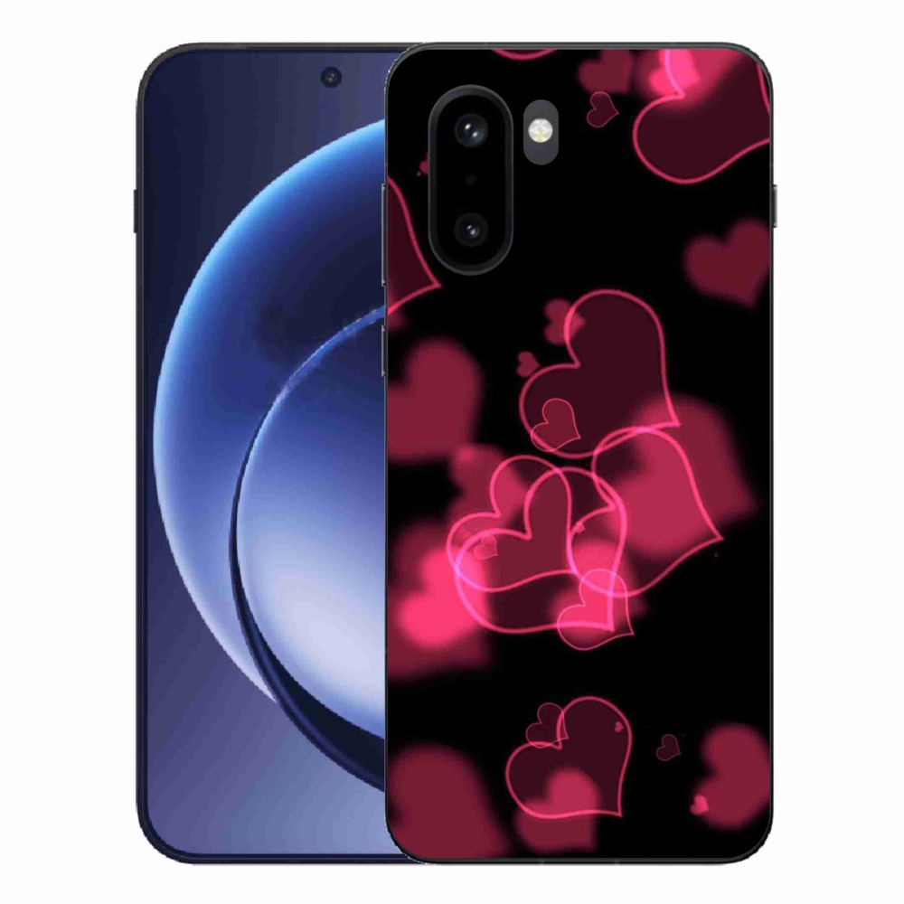 Gélový kryt mmCase na One Plus 15R - červená srdiečka