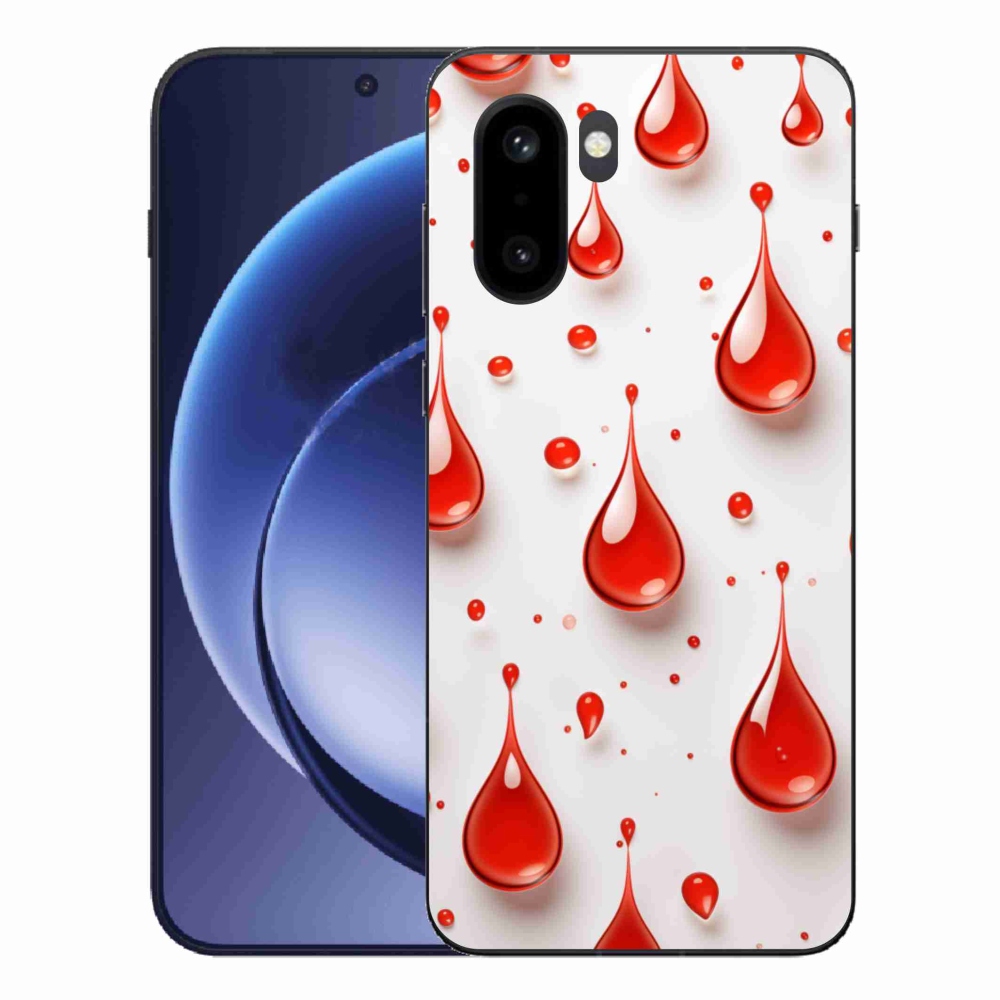 Gélový kryt mmCase na One Plus 15R - červené kvapky