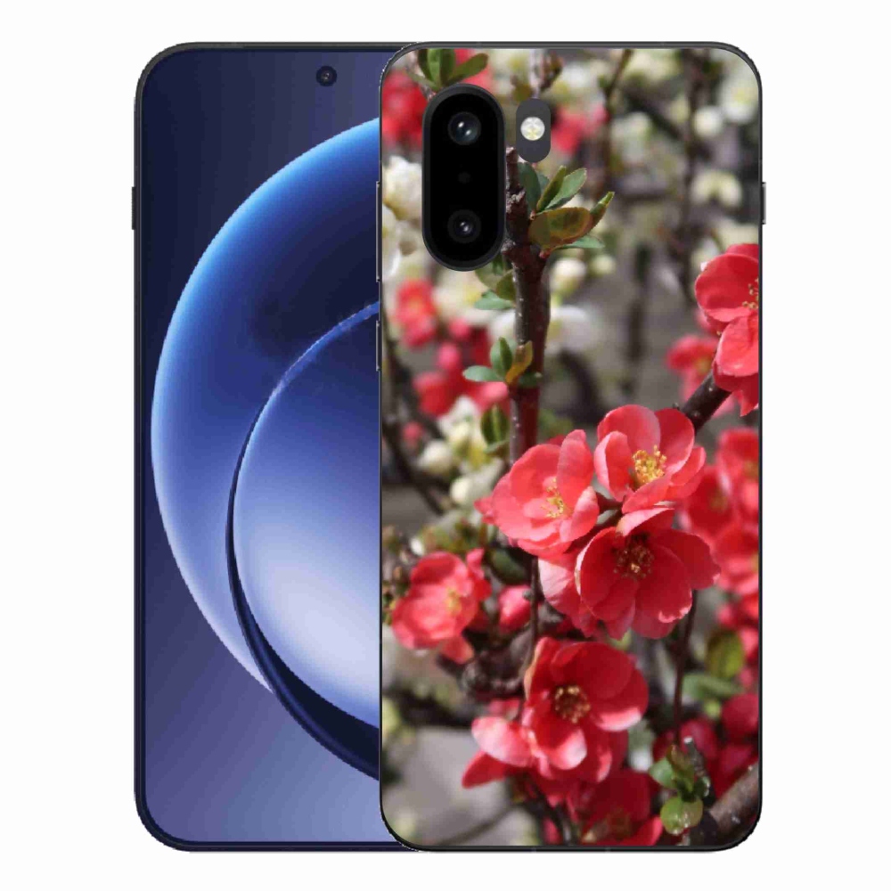 Gélový kryt mmCase na One Plus 15R - červené kvety